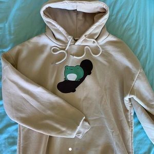 SKATEBOARDING FROG HOODIE